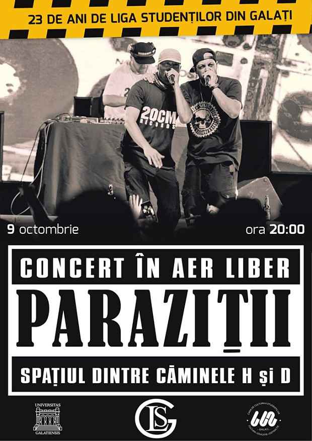 9 Octombrie - Concert Parazitii- Galati – club S, Parazitii galati